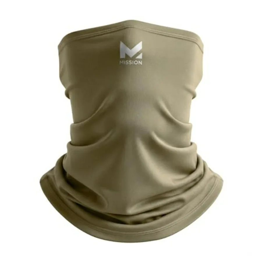 

MISSION Multi-Use Neck Gaiter Face Mask for Ski and Outdoors, UPF 50, Breathable Lightweight Fabric