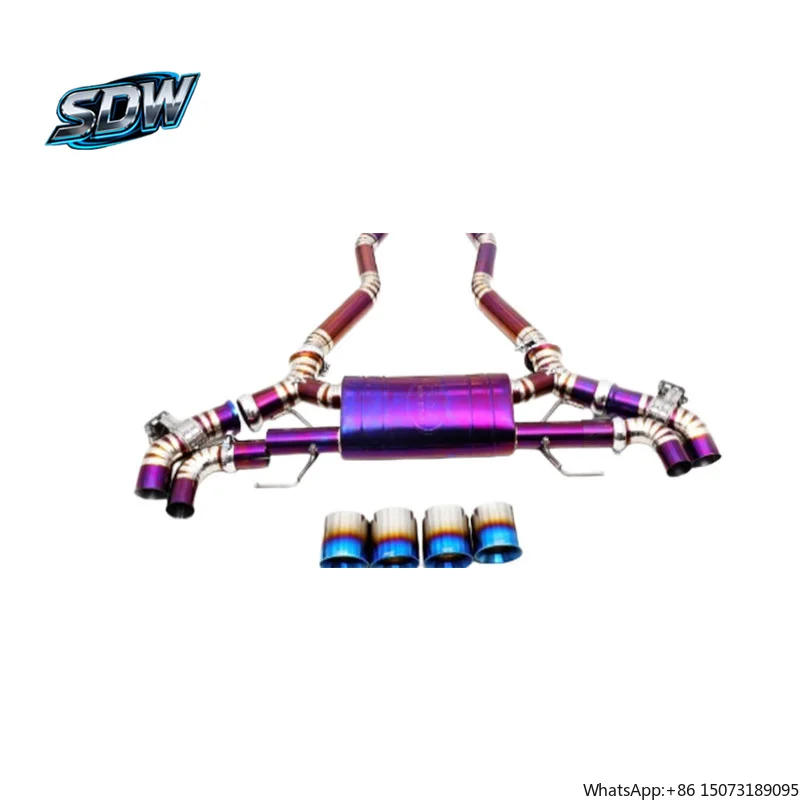Upgrade Modified Exhaust Muffler for  1M M135i M140i M235i M340i M3 M4 M8 Stainless Steel Mirror Polished Performance Sound