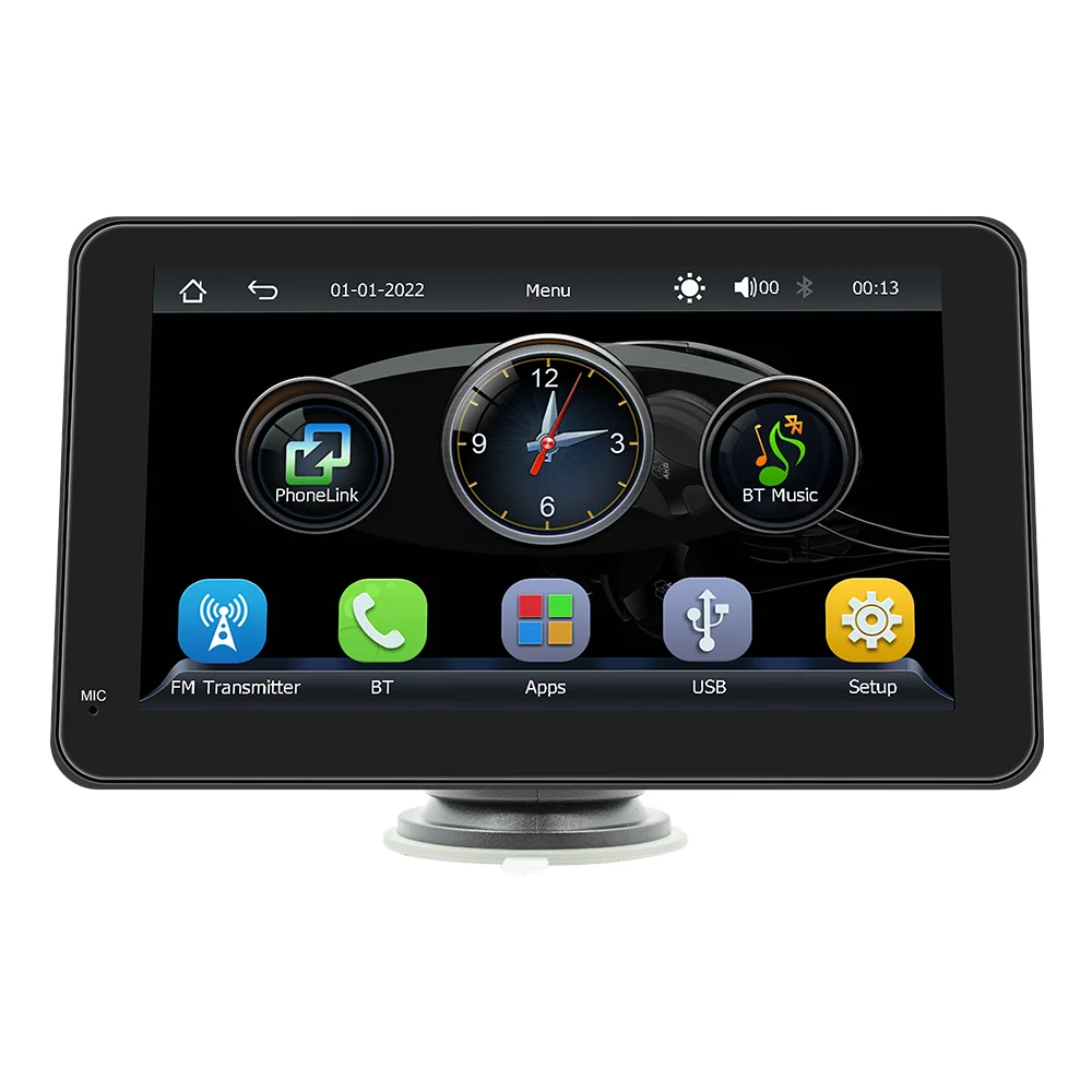 for Pantalla para auto carro MP5 Player portable 7 inch 2.5D Screen gps Car Monitor PND Wireless CarPlay