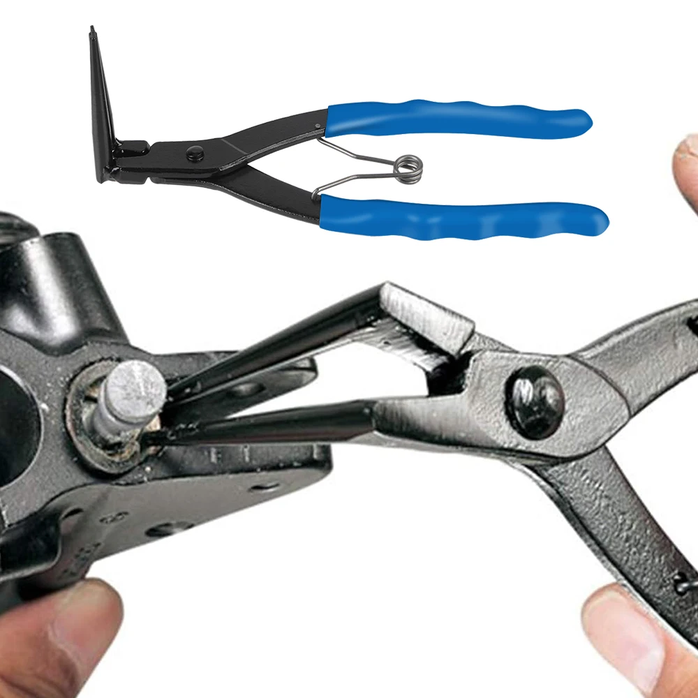 90 Degrees Bending Pliers Long Nose 90° Bent Snap-Ring Pliers Heavy-duty Cylinder Internal Ring Remover