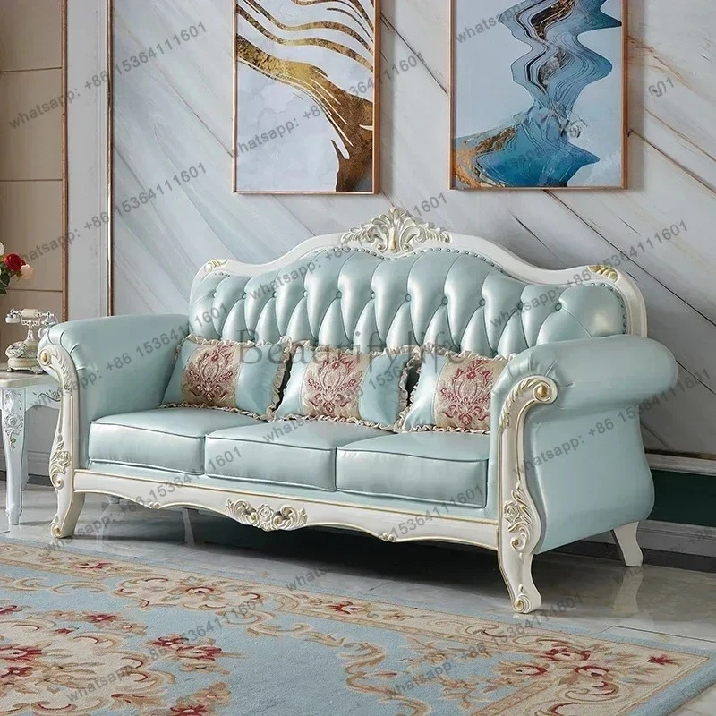 

FGLiving Room Sofa Chair Soft Nordic White European Leather Sofa Lounge Conference Muebles Para El Hogar Home Furnit