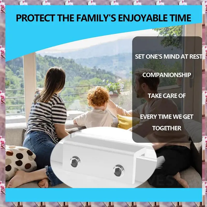 2025 Window Lock (6 Sets) Safety Window Lock, For Vertical And Horizontal Sliding Window And Sliding Doors, Adjustable Lock,Wind