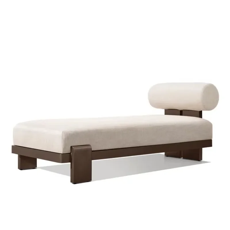 

Modern poolside sunbeds terrace furniture, hotel luxury aluminum garden, sun loungers outdoor beach sofa bed