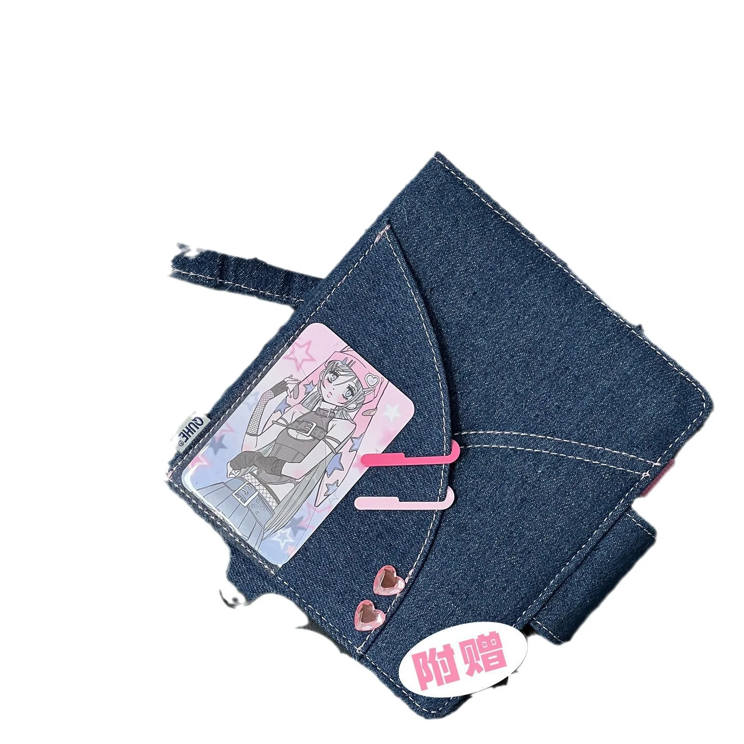 Denim DIY Binder Photocard Holder Cute Blank Photo Album Kpop Idol Photocards Notebook Collect Book Student School Stationery