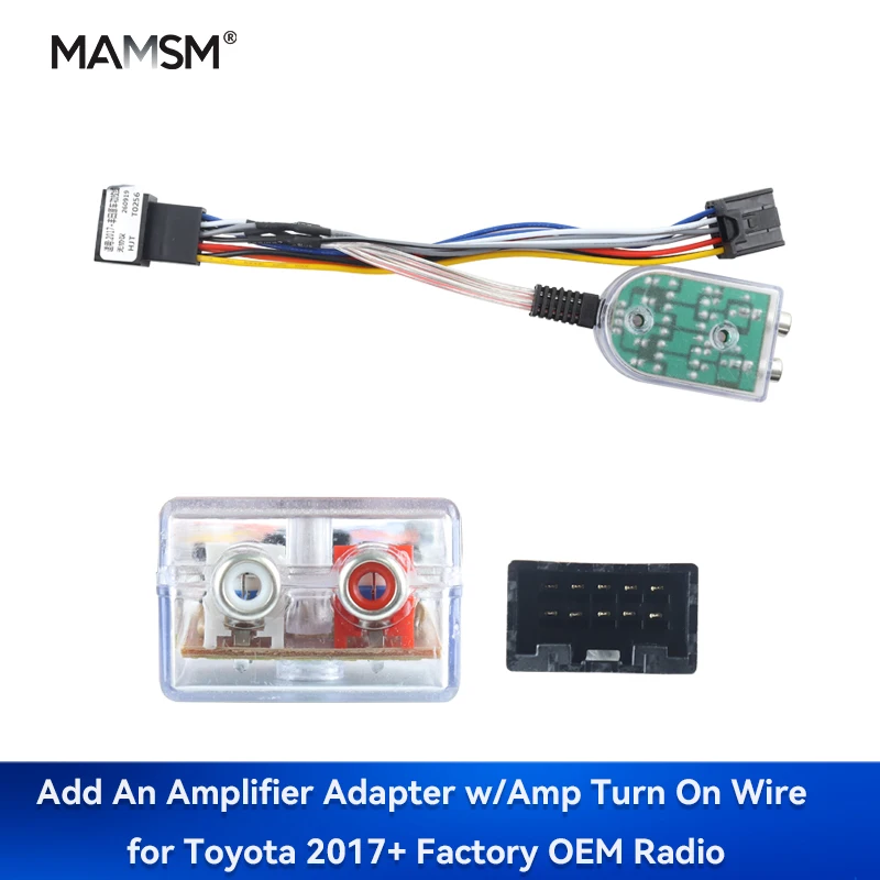 MAMSM Add An Amp Amplifier Radio Adapter for Toyota Vehicles 2017+ Factory Radio no JBL/Amp Plug & Play Harness