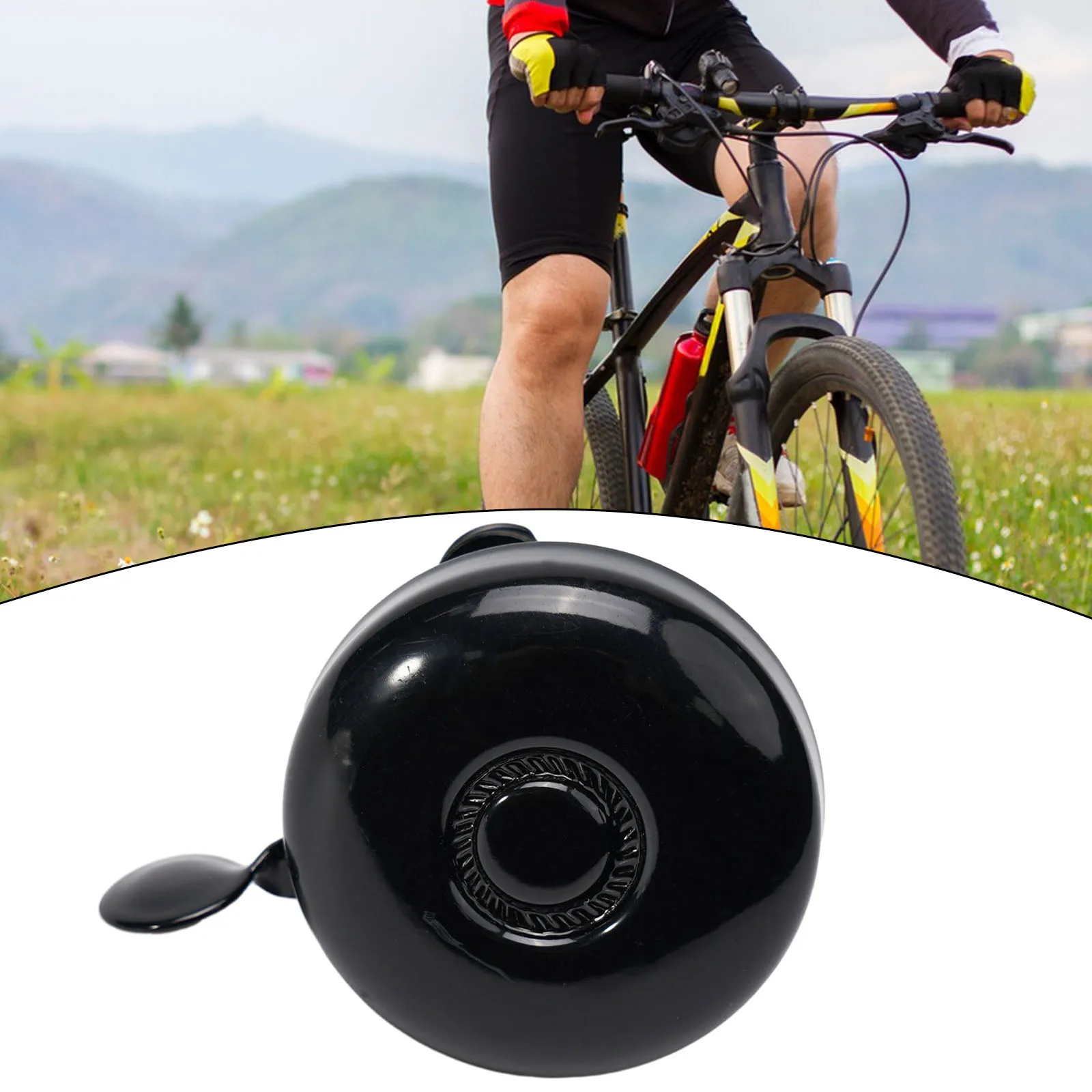 

1pc Outdoor Bicycle Bell Silver/Black Retro Nostalgia Classical Bell Bicycle Doorbell Cycling Accessories