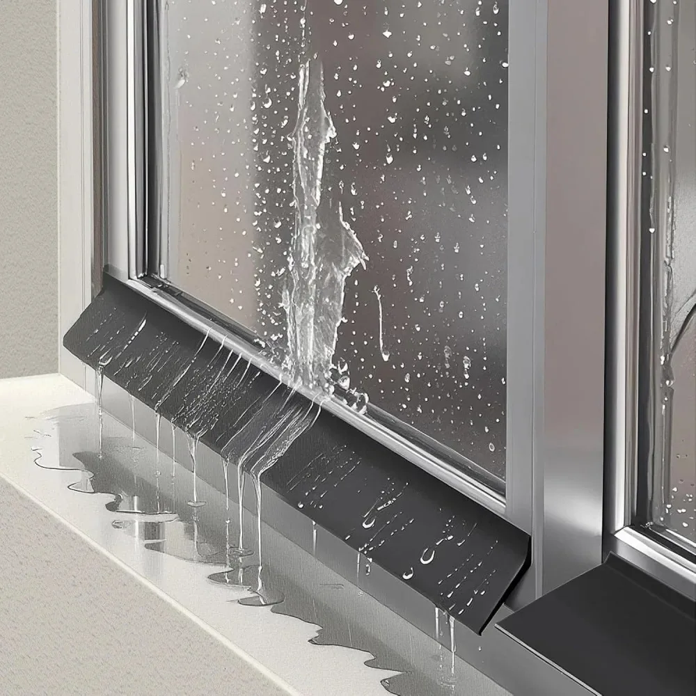 1 قطعة نافذة المنزل حجب المياه بار نافذة منزلقة المطر السير الوقائي للشرفة العزل يندبروف ختم الشريط وامض الخنزير #4