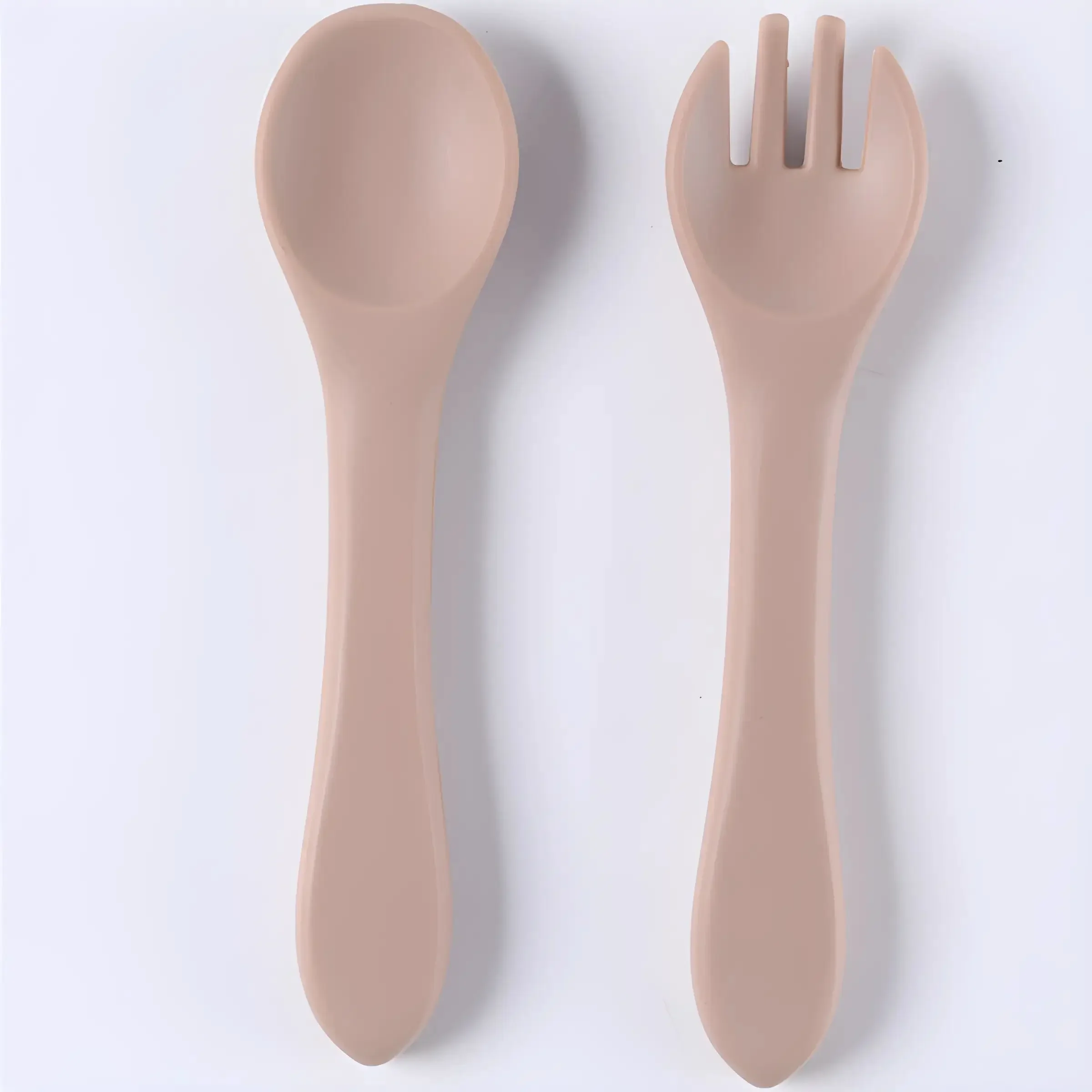 Children's tableware complementary soft spoon baby spoon baby silicone soft spoon feeding water small spoon