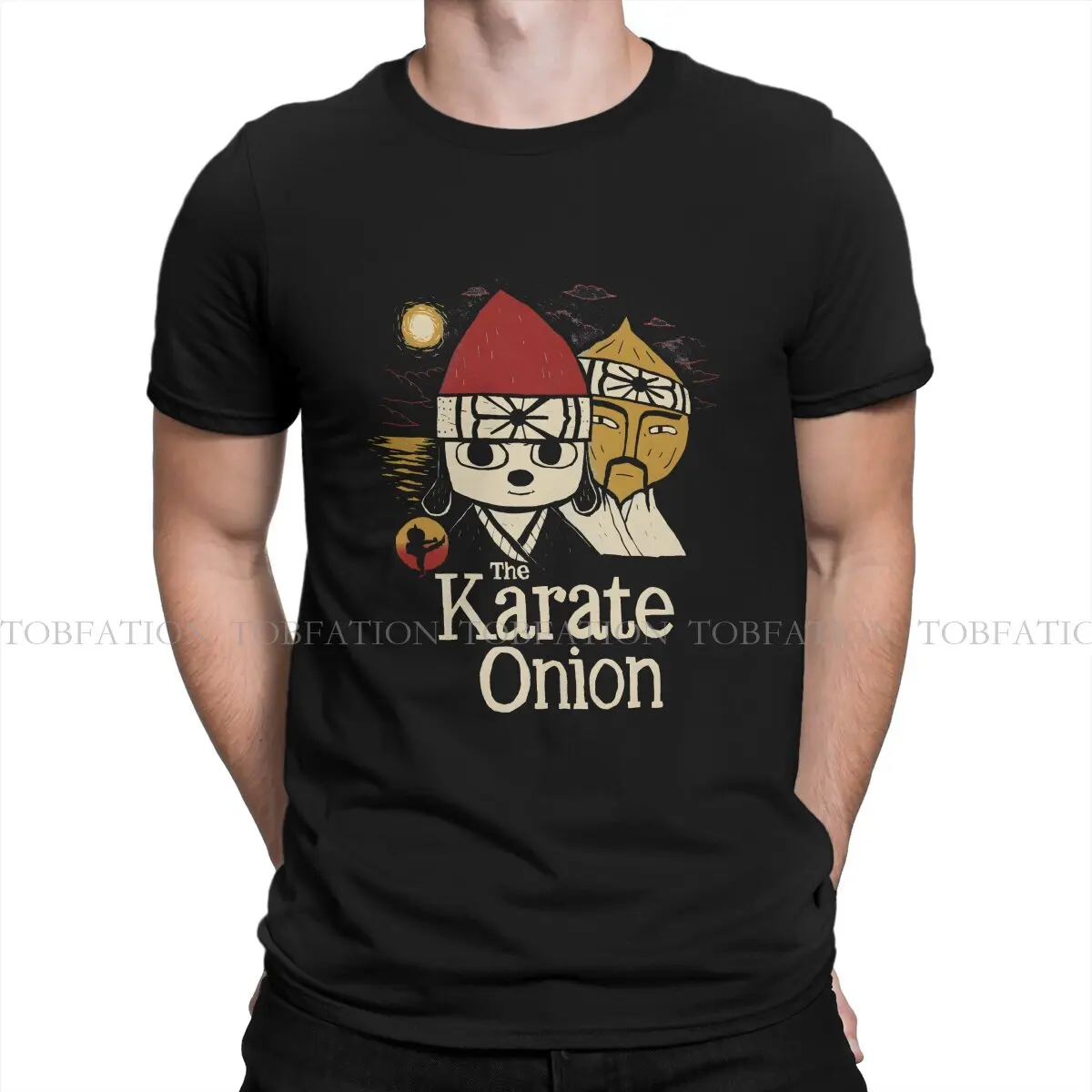 The Karate Onion Fashion TShirts Parappa The Rapper Male Harajuku Pure Cotton Streetwear T Shirt Round Neck