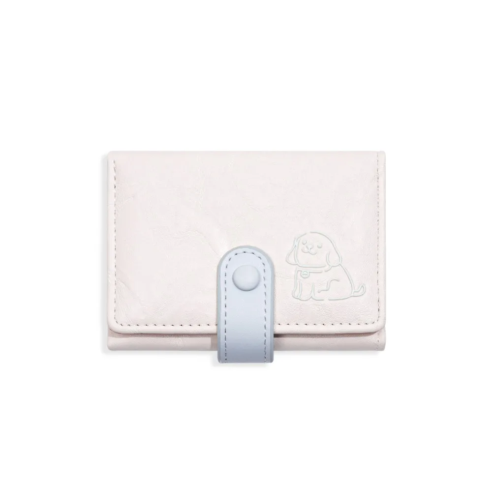 

New Cute Dog Short Wallet INS Large Capacity Women Wallets Multiple Card Slots Tri-fold Card Holder Gifts