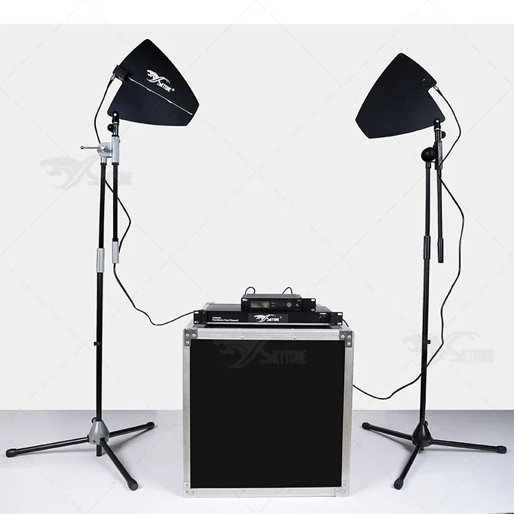 Sistema amplificador de antena distribuída com microfone sem fio UA845E UHF