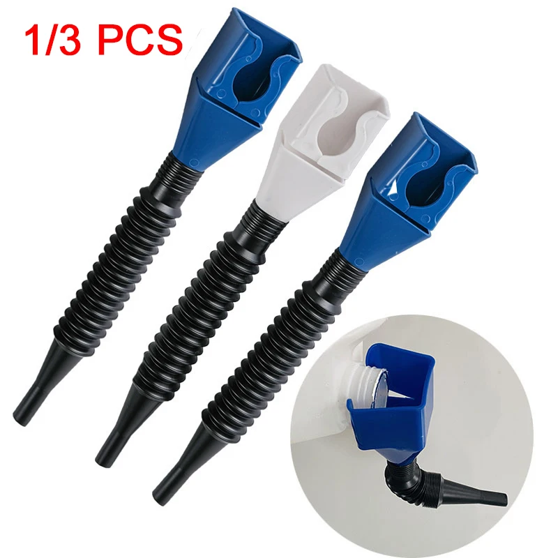 

3Pcs Car Refueling Funnel Gasoline Foldable Engine Oil Funnel Tool Plastic Funnel Car Motorcycle Refueling Tool Auto Accessories