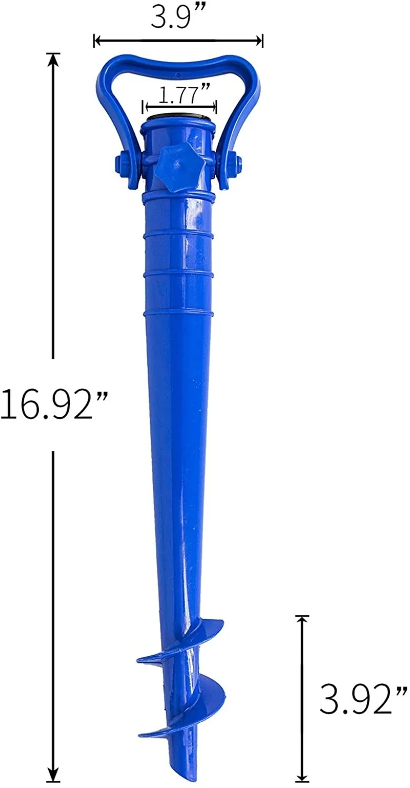 Beach Umbrella Adjustable Base Plastic Ground Plug Beach Garden Parasols Fixing Tool Sand Anchor Terrace Outdoor Umbrella Nail