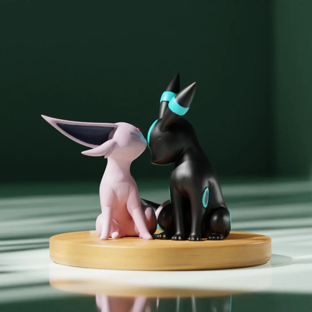 Genuine Espeon Umbreon Pet Elf Mini Anime Cartoon Cute Model Figures Desktop Ornament Collection Kids Toys Birthday Gifts view 4