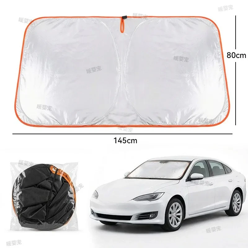 Car Sun Protection Heat Insulation Sunshade Foldable Curtains Window Visor Protection Car Sun Shade Cover UV Front Sunshade