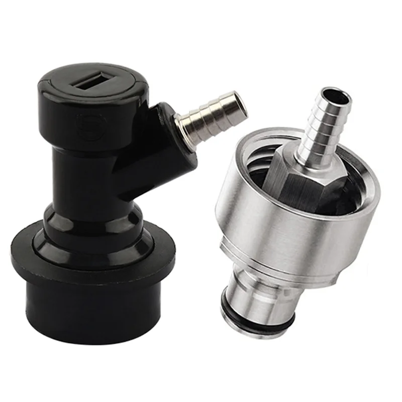 

Beer Brewing Carbonation Cap with 5/16Inch Barb Ball Lock Disconnect Set,Fit Cola Soda Beer Most of Drink PET Bottles