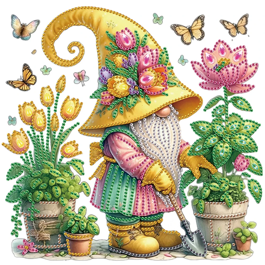 

9шт 5D DIY Частичная дрель специальной формы Алмазная картина Гоблин Арт 30x30см