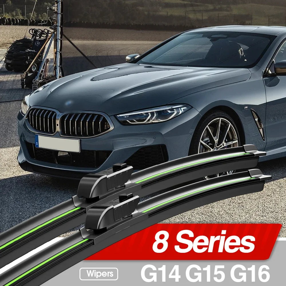 

For BMW 8 Series G14 G15 G16 2018-2023 Front Windshield Wiper Blades 2pcs Windscreen Window Accessories 2019 2020 2021 2022