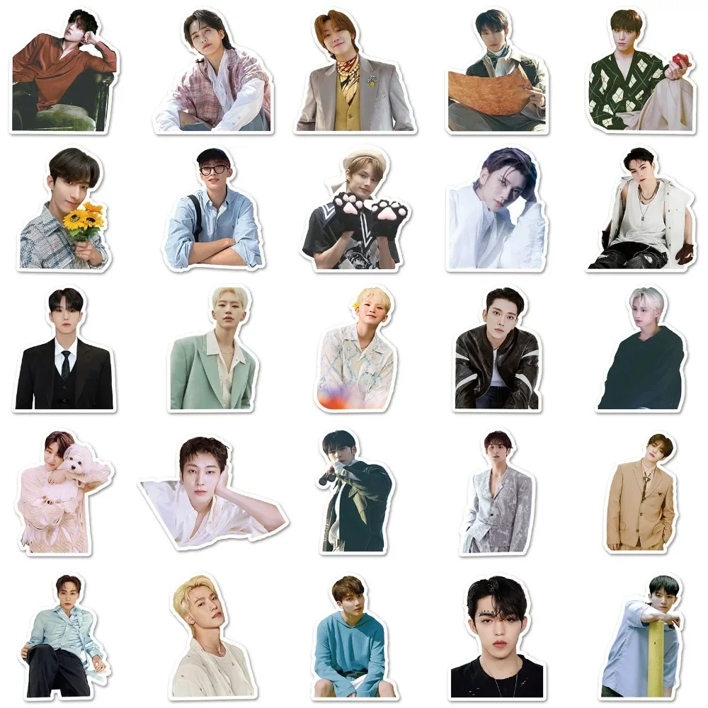 10/50 Stuks Kpop Groep Karakter Stickers Diy Telefoon Bagage Laptop Fles Dagboek Plakboek Muur Decor Fans Cadeau Speelgoed Maestro Sticker