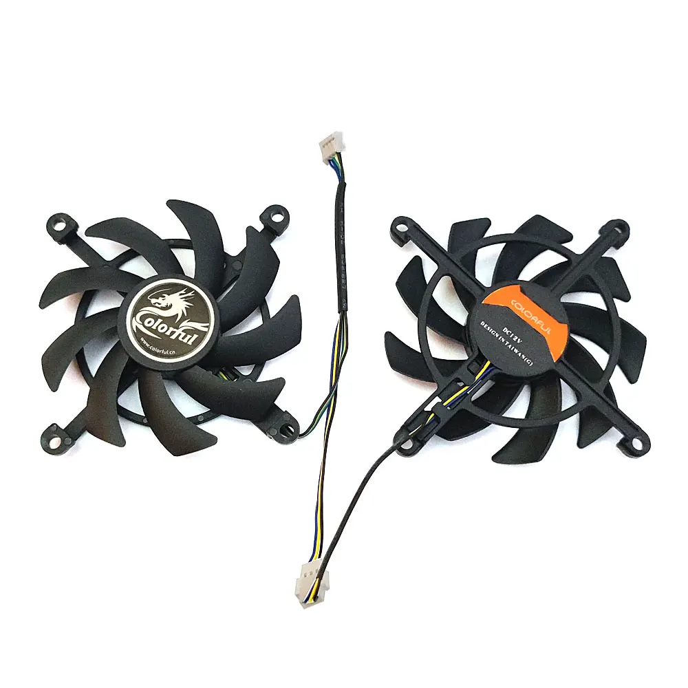 Nouveau 1LOT 85MM 4PIN RTX 2060 2060S ventilateur GPU, pour coloré GeForce GTX 1660TI 1660S 1650S 1650 ventilateur de refroidissement de carte graphique