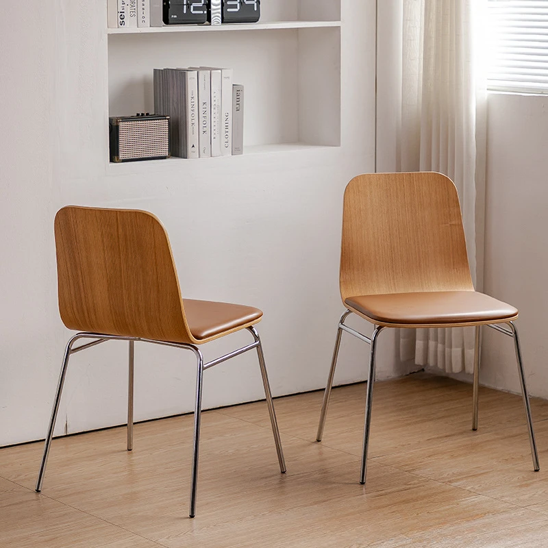 Medieval Dining Chair Back Home Living Room Light Luxury Dining Table Chair Designer Niche Retro Chair