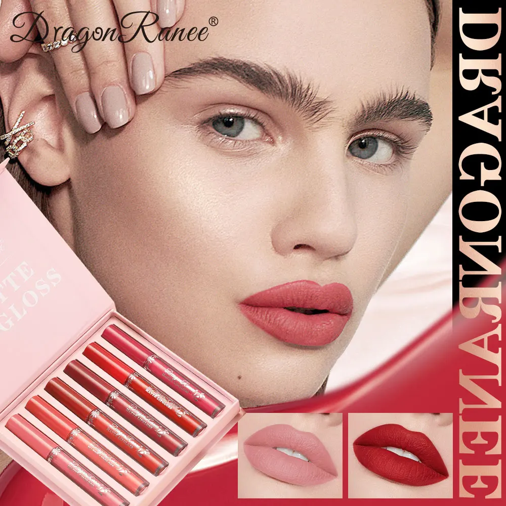 MLSMILE 6 Color Non-Sticky Lip Gloss with Matte and Frosted Finish for Lipstick Application 2025 New Cosmetics Gift