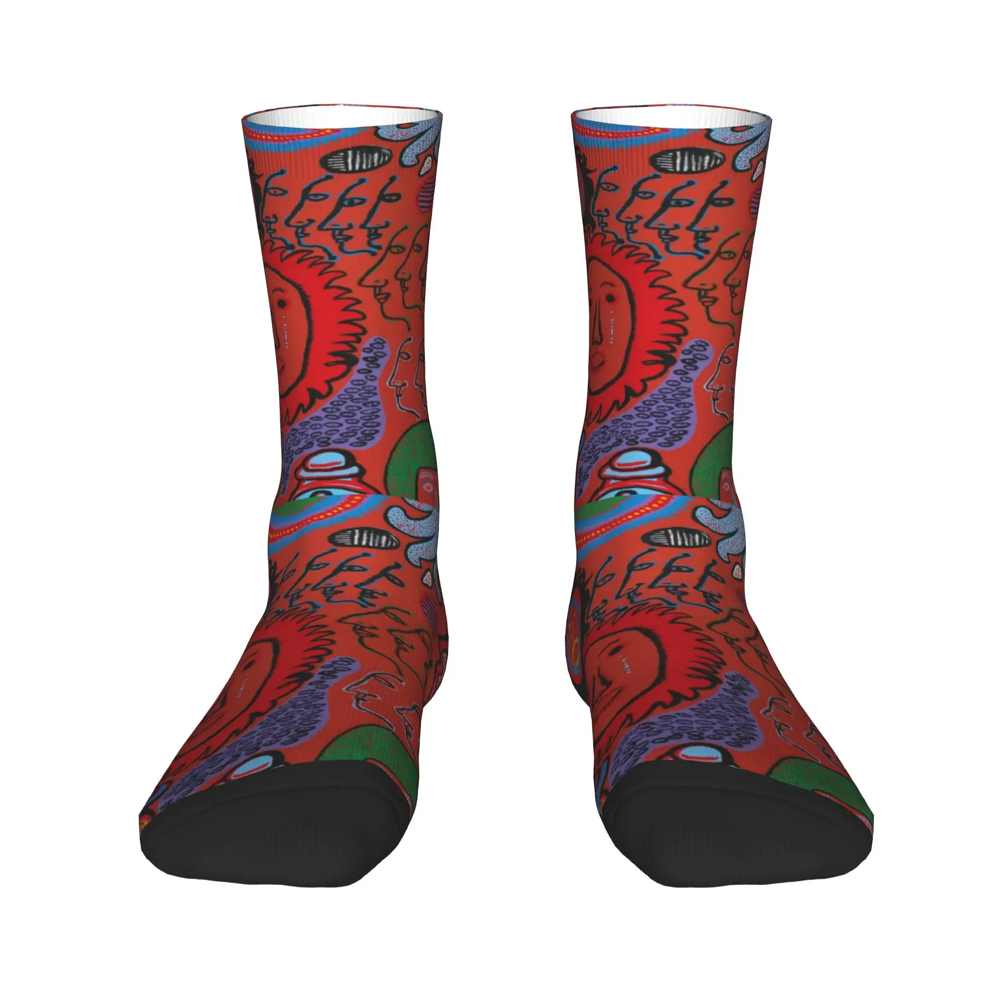 Yayoi Kusama Calcetines de vestir para hombre y mujer, cálidos y transpirables, calcetines My Eternal Soul Crew