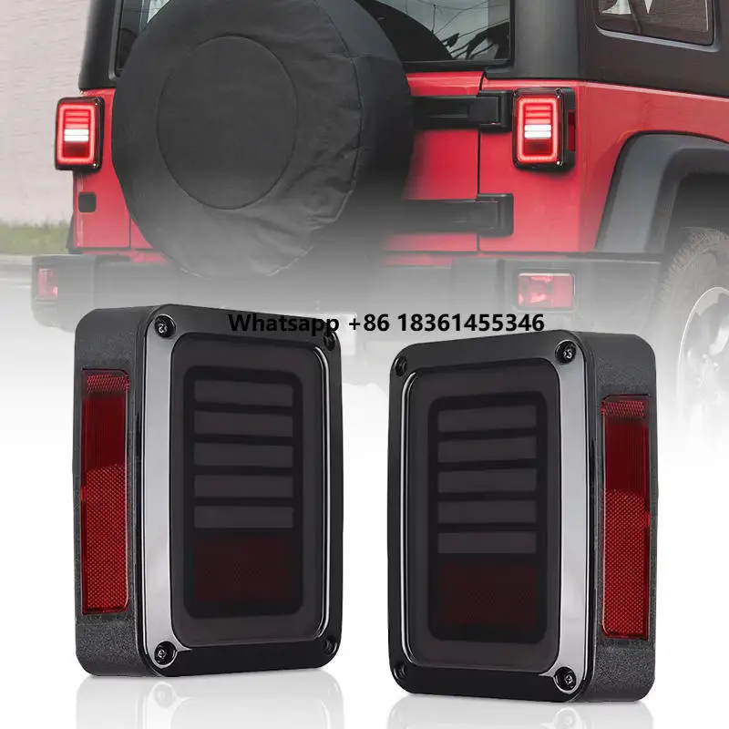 

LED Tail Lights Lamp clear Lens Option For For JK 07-17 Tail Light Assembly
