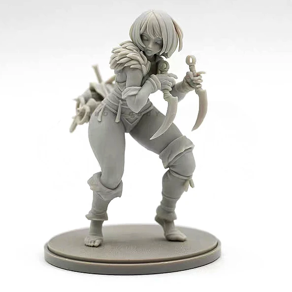 75mm Resin Model Kit Beauty Soldier Self Assembly and Coloring  A-2108