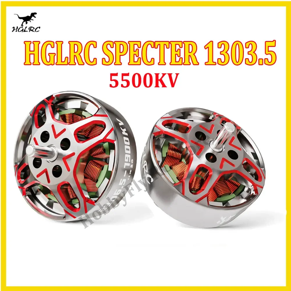 HGLRC SPECTER 1303.5 Brushless Motor 5500KV 2-4S LIPO Compatible 2-4inch Propeller for FPV Freestyle 2-4inch Toothpick Drones