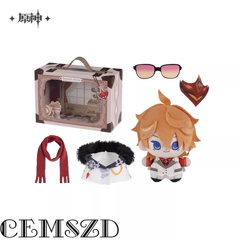 

[Genuine] Tartaglia 11CM Doll MiHoYo Game Genshin Impact FES Plush Sofa Decorations Sets Anime Cosplay Props Toy Gifts