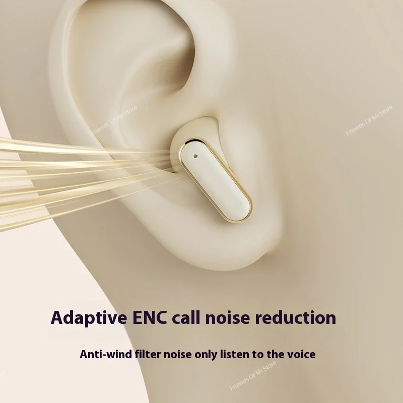 سماعات رأس Xiaomi ذات عمر بطارية طويل وخاصية إلغاء الضوضاء، بلوتوث لاسلكية مريحة للرياضة، صوت عالي الجودة مع ميكروفون فيديو