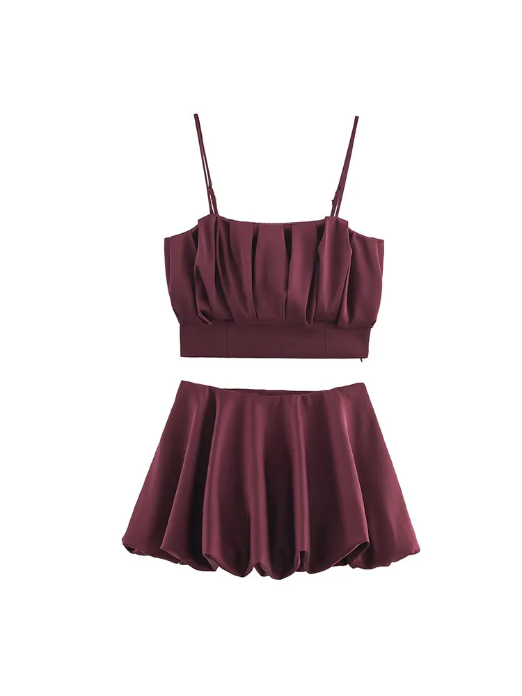 

HH Women's 2026 Spring And Summer New Lantern Culottes Age-Reducing Two-Piece Set Sweet Slimming Casual Fashion Versatile Suit