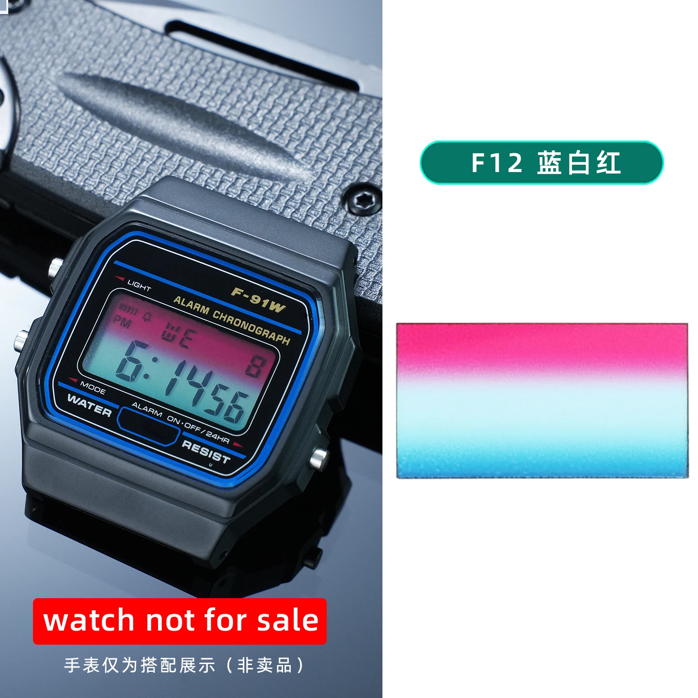 28 verschiedene Farbfolien für Display-Bildschirme, DIY-Aufkleber im Ins-Stil, HD-Folienaufkleber für Casio F91 A158 A159 A168 F105 – Detail 17