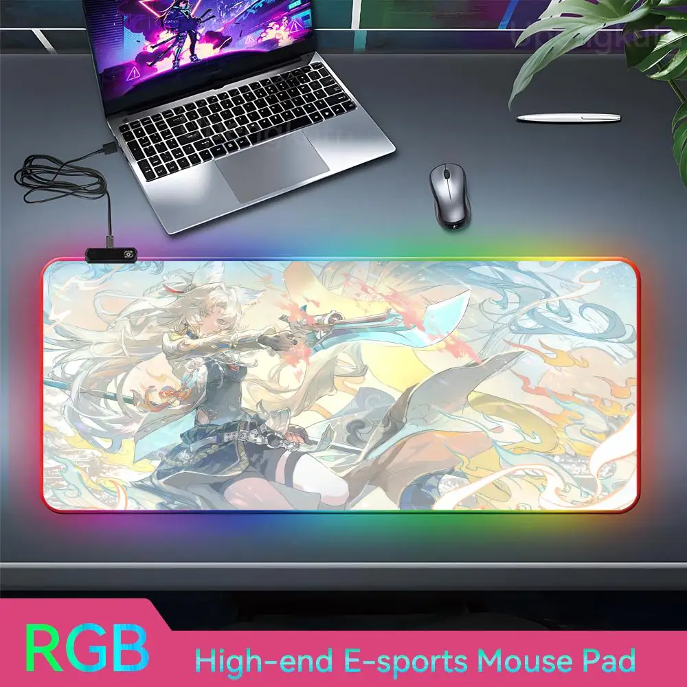 Feixiao Mouse Laptop Gamer Desktop Pc Accessories Pad RGB Rubber Mouse Mouse Pad Ergonómico Home Computer Mousepad Pad Almohadil