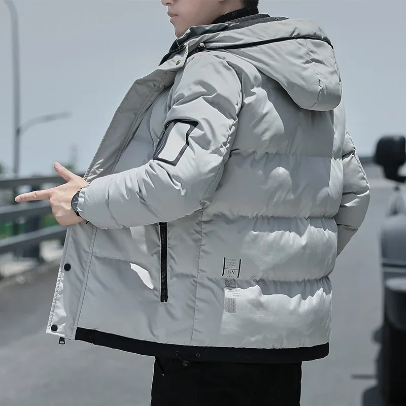 Puffer Jack Heren Dikke Warme Winterjassen Jas Met Capuchon Heren Katoenen Gewatteerde Jas 5xl Mode Casual Kleding 2024 Streetwear