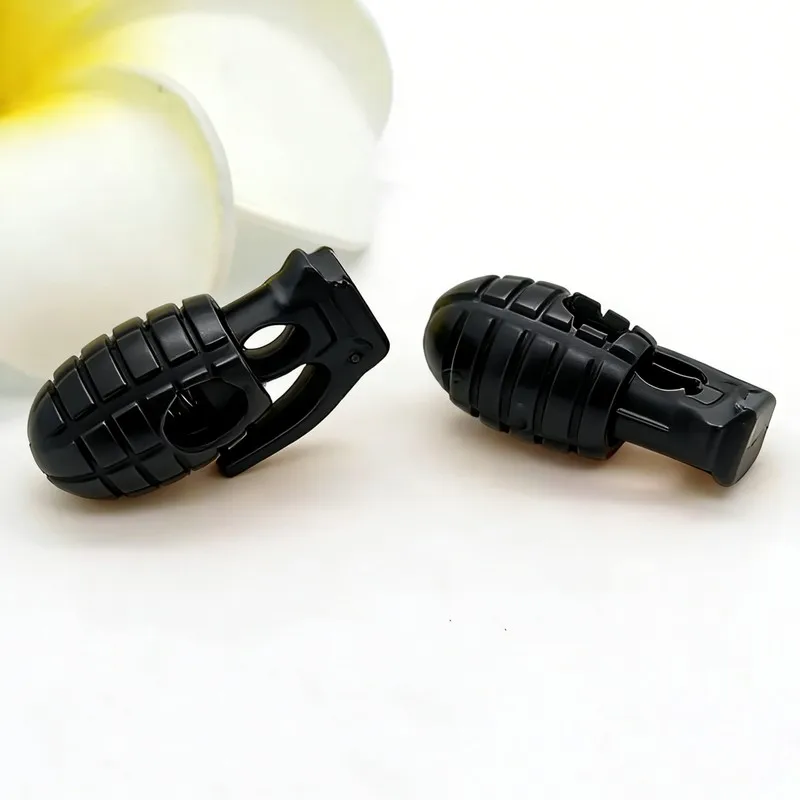 

50 Sets Heavy-duty Waterproof Grenade-shaped Cable Tie Anti-slip Shoelace Fastener for Hiking Outdoor Gear