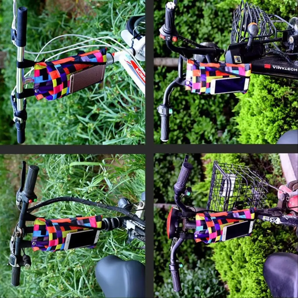 

Велосипедная корзина, многоцелевой съемный водонепроницаемый передний карман для велосипедных скутеров, сумка для хранения мотоциклов, сумка для мобильного телефона