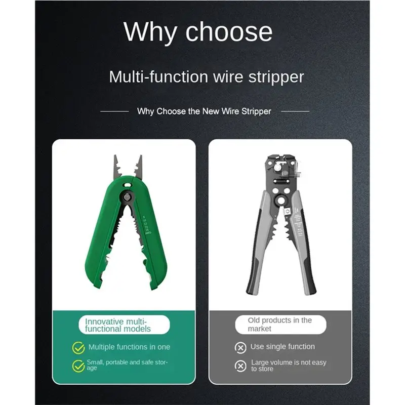 كماشة كهربائي ABZS AWG كابل شبكة منزلي محمول متعدد الوظائف #3