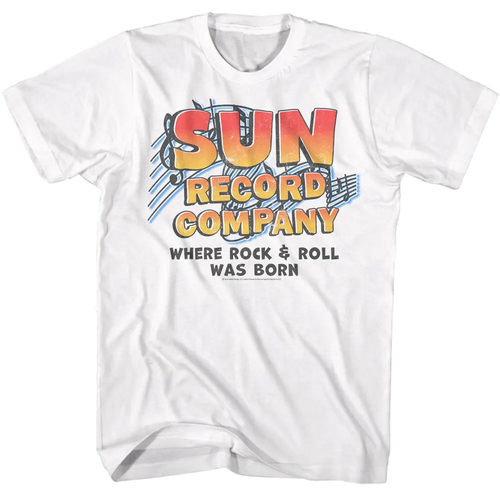 

Мужская футболка Sun Records Record Company Music Notes Where Rock & Roll Was Born