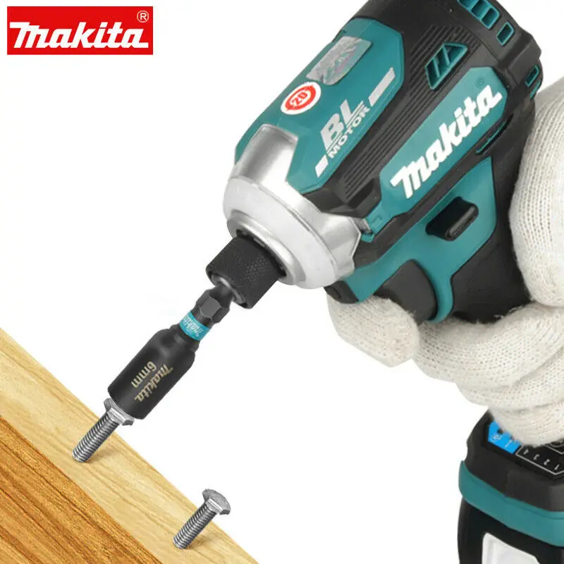 Imagem -04 - Makita Impacto Preto Screwdriving Broca Chave Elétrica Soquete Hexagon Handle Cabeça de Manga Magnética Ferramenta de Poder Driver Peça de Broca