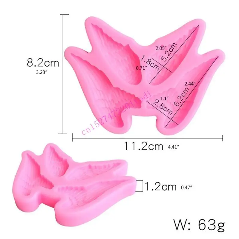 M76B Angel Wing Keychain Epoxy Resin Factionative