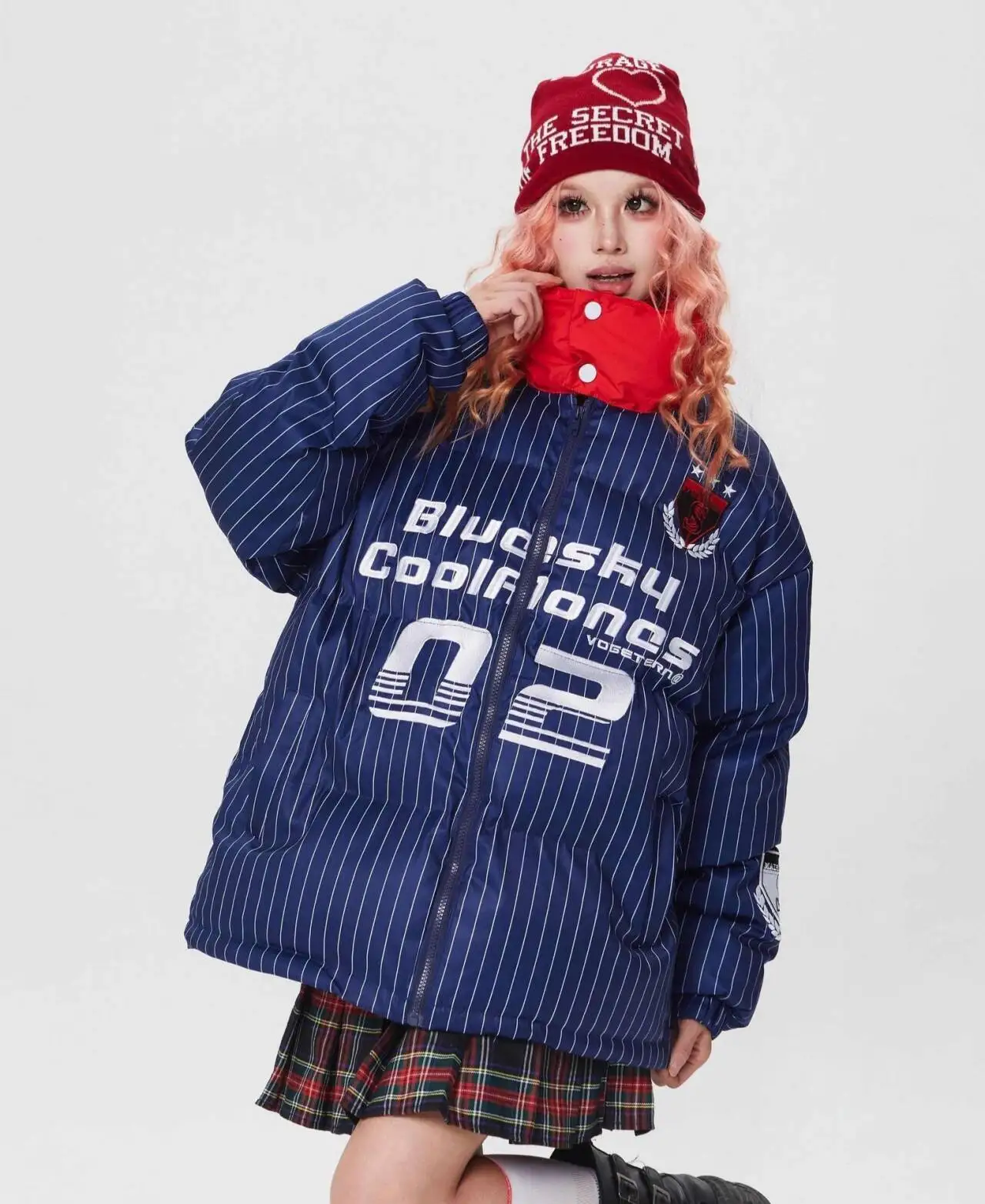 Parki damskie robocze jesienne ocieplane puszyste elastyczne mankiety urocze kobiece codzienne lekkie słodkie kobiece słodkie przystojne miękkie biurowe