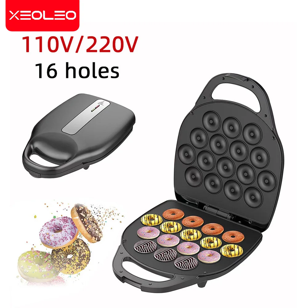 

XEOLEO 16PCS Donuts Machine 110/220V Donut Maker Machine DIY Household Doughnut Maker Home Waffle Breakfast Home Free Shipping