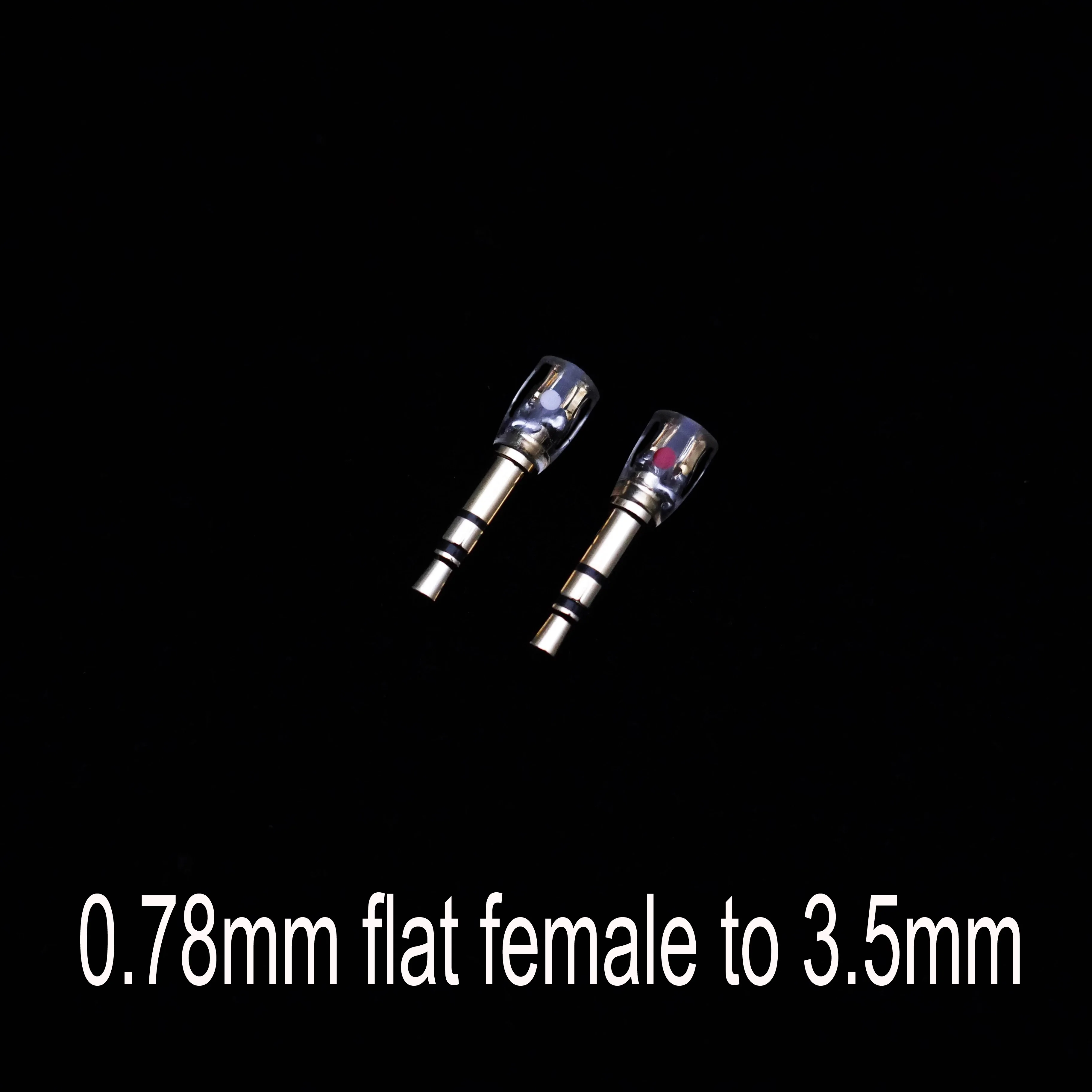 Mmcx/0.78mm plana/sulco a2dc fêmea para 3.5mm 3.5 macho plug conector adaptador conversor covertor para hifiman 1000 t1 z1r t5p