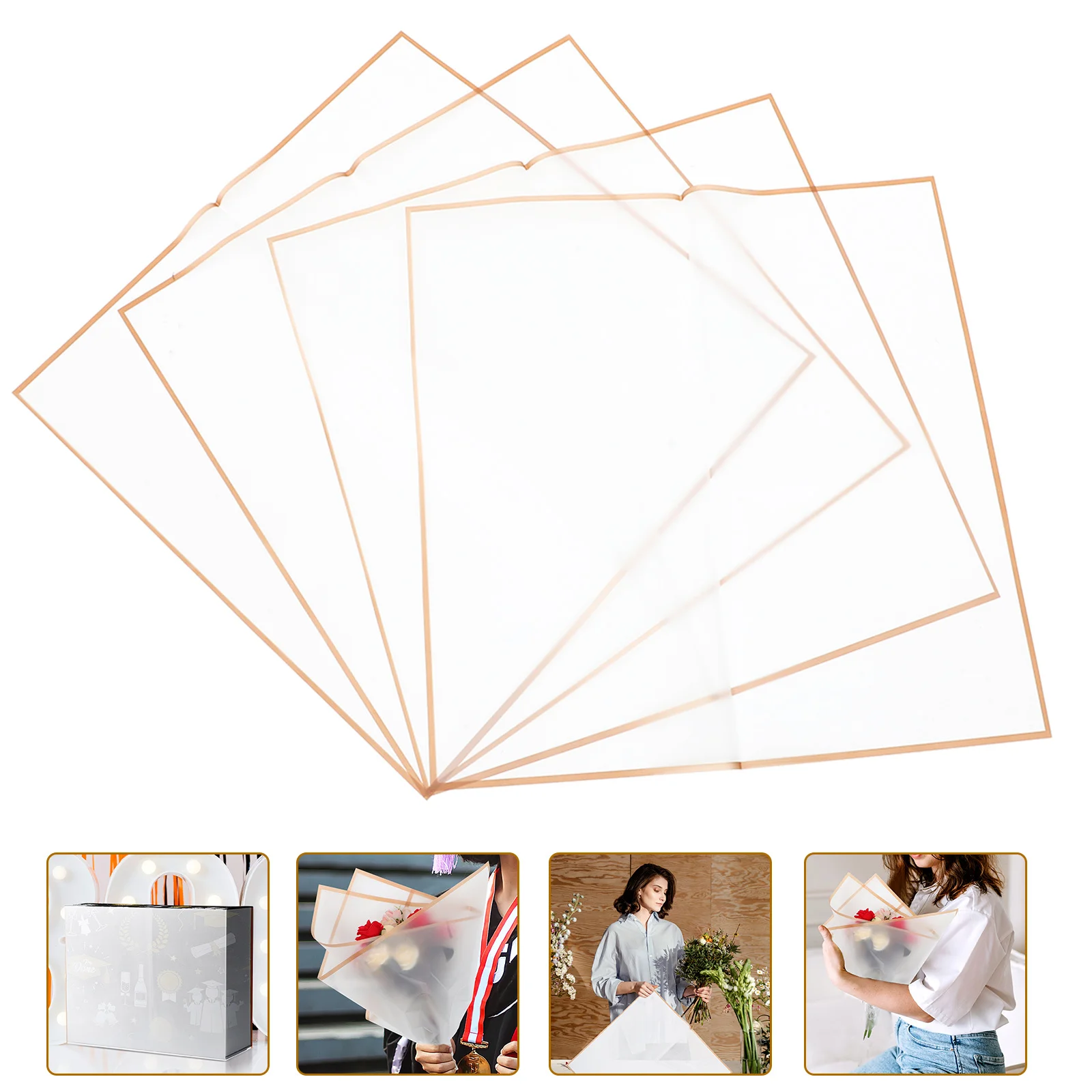 ورق تغليف مقاوم للماء للزهور، أوراق تغليف باقة الزهور، تصميم طبيعي، تغليف الهدايا، ورق زينة