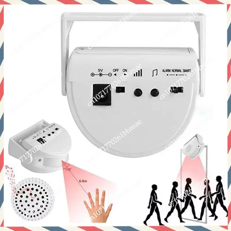 -A21Z 3X Campanello di benvenuto per ospiti wireless Campanello per porta con allarme Sensore di movimento PIR a 32 canzoni