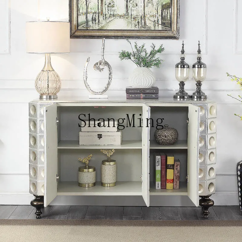 

FG simple home partition decorative cabinet light luxury door cabinet household living room dining side cabinet