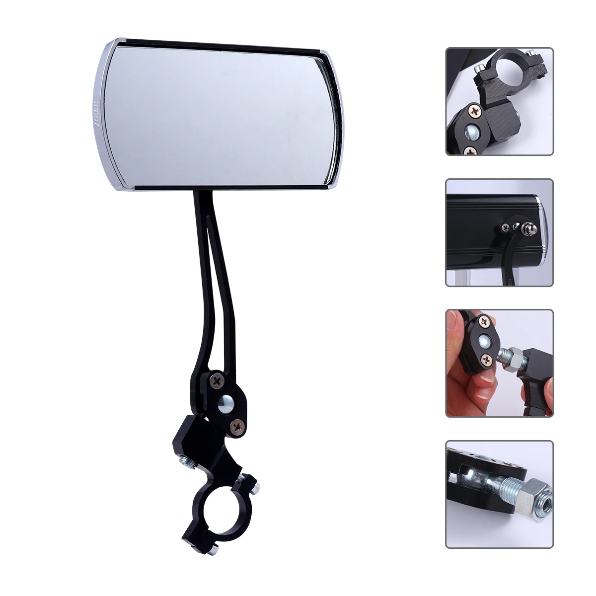 

Ebike Mountain Bike Rear Mirror Handlebar Accessories Aluminum Alloy Durable Weather Resistant Compatible 22 2mm Road Motorcycle