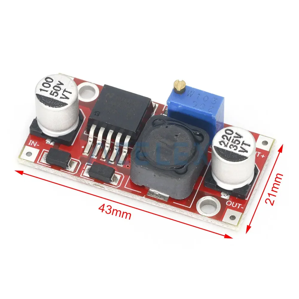 LM2596S DC-DC 3.6-46V 3A modulo di alimentazione step-down regolabile con protezione di connessione inversa regolatore di tensione 5V